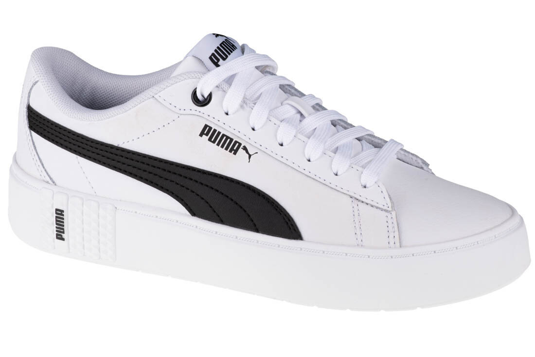 Sportiniai batai moterims Puma Smash Platform V2 L 373035-02, balti kaina ir informacija | Sportiniai bateliai, kedai moterims | pigu.lt