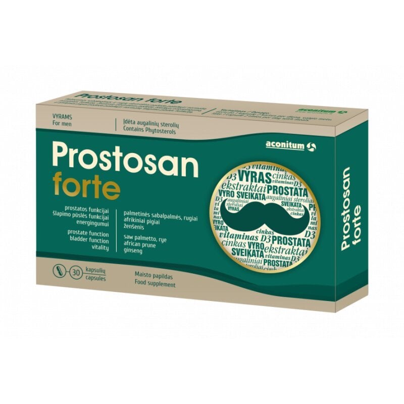 Maisto papildas Prostosan Forte, 30 kapsulių цена и информация | Vitaminai, maisto papildai, preparatai gerai savijautai | pigu.lt
