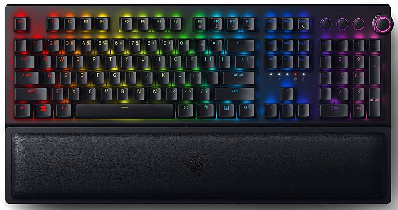 Mechaninė Razer BlackWidow V3 Pro, Green Switch, US, klaviatūra, juoda цена и информация | Klaviatūros | pigu.lt