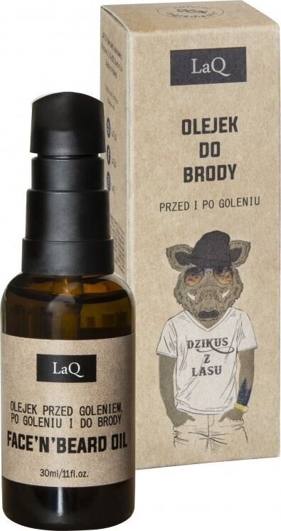 Barzdos aliejus LaQ Wild Savage, 30 ml kaina ir informacija | Skutimosi priemonės ir kosmetika | pigu.lt