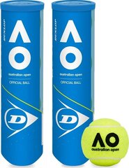 Мячи для уличного тенниса Dunlop Australian Open (2х4 шт.) цена и информация | Товары для большого тенниса | pigu.lt