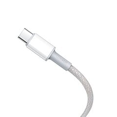 Кабель Baseus USB Type C - USB Type C Power Delivery Quick Charge 100 Вт 5 А, 1 м, белый (CATGD-02) цена и информация | Кабели для телефонов | pigu.lt