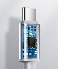 Кабель Baseus USB Type C - USB Type C Power Delivery Quick Charge 100 Вт 5 А, 1 м, белый (CATGD-02) цена и информация | Кабели для телефонов | pigu.lt
