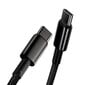 Baseus (CATWJ-A01) USB Type-C - USB Type-C cable Power Delivery Quick Charge 100W 5A 2m, juodas kaina ir informacija | Laidai telefonams | pigu.lt