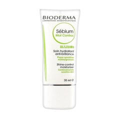 Blizgesį kontroliuojantis veido kremas riebiai, mišriai ir jautriai odai Bioderma Sebium Mat Control, 30 ml kaina ir informacija | Veido kremai | pigu.lt