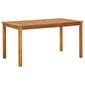 Sodo stalas vidaXL, rudas kaina ir informacija | Lauko stalai, staliukai | pigu.lt
