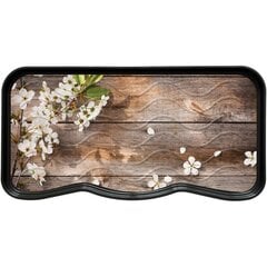 Поднос для коврика для обуви «FLOWERS & WOOD» 38x75см цена и информация | Придверные коврики | pigu.lt