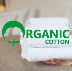 Полотенце 50x70, ORGANIC белое, 450 г цена и информация | Полотенца | pigu.lt