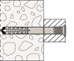 Kalami kaiščiai 6 x 60 mm, 15 vnt. kaina ir informacija | Tvirtinimo detalės | pigu.lt