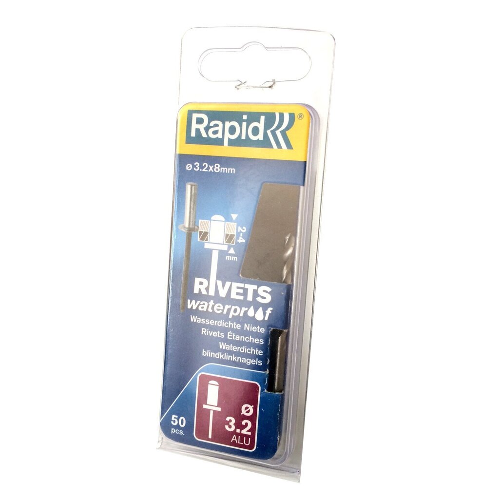 Kniedės Rapid 3,2x8 mm, 50 vnt. kaina ir informacija | Mechaniniai įrankiai | pigu.lt