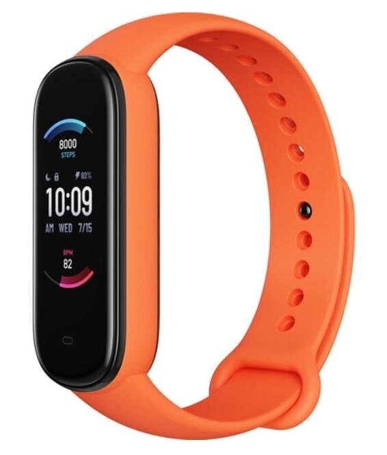 Amazfit band 5, Orange kaina ir informacija | Išmaniosios apyrankės (fitness tracker) | pigu.lt