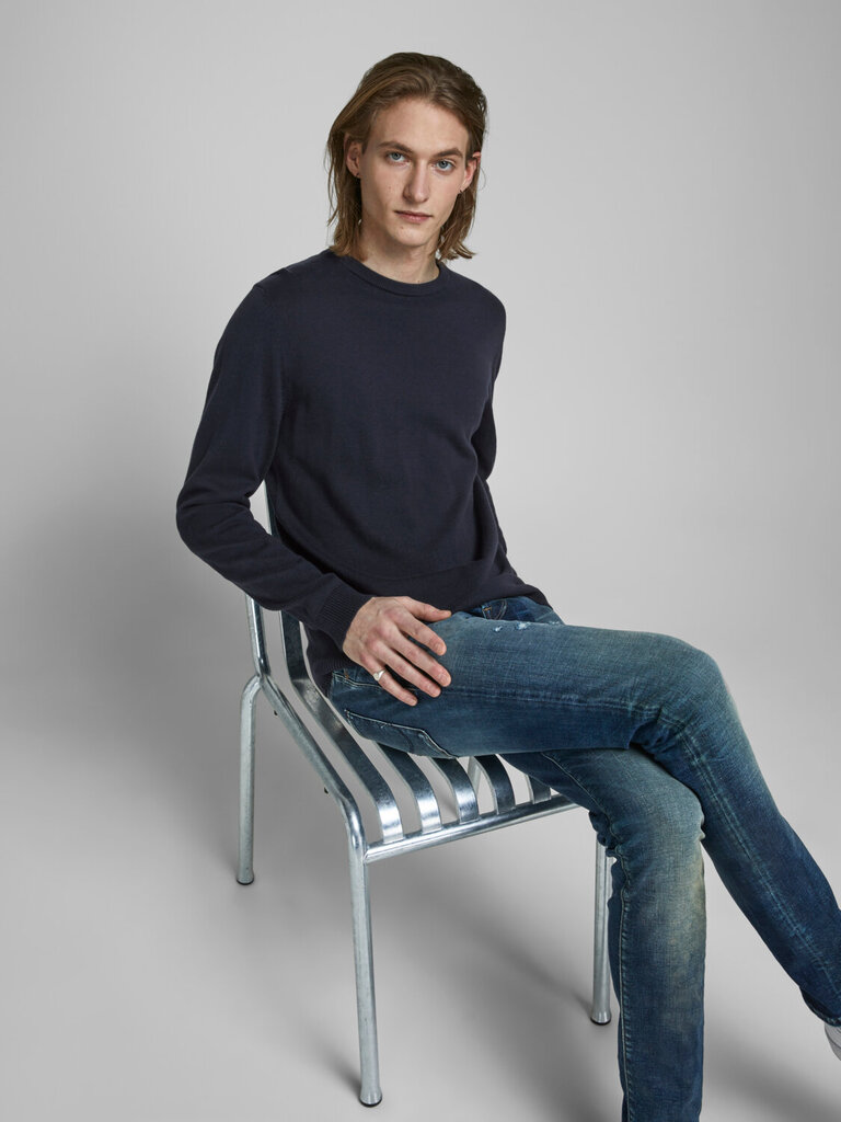 Megztinis vyrams Jack&Jones Jjebasic Knit Crew Neck 12137190 цена и информация | Megztiniai vyrams | pigu.lt