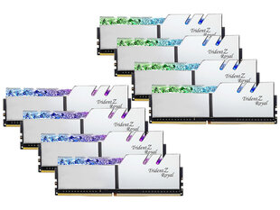 G.Skill Trident Z Royal, 256GB (8x32GB), DDR4, 3200Mhz kaina ir informacija | Operatyvioji atmintis (RAM) | pigu.lt