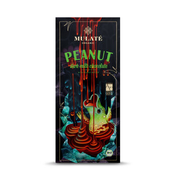 Экологический молочный шоколад MULATE PEANUT, 80 г цена и информация | Сладости | pigu.lt