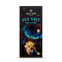 Экологический черный шоколад MULATE SEA SALT, 80 г цена и информация | Сладости | pigu.lt