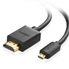 Кабель UGREEN HDMI, 4K 3D 3м, черный цена и информация | Кабели и провода | pigu.lt