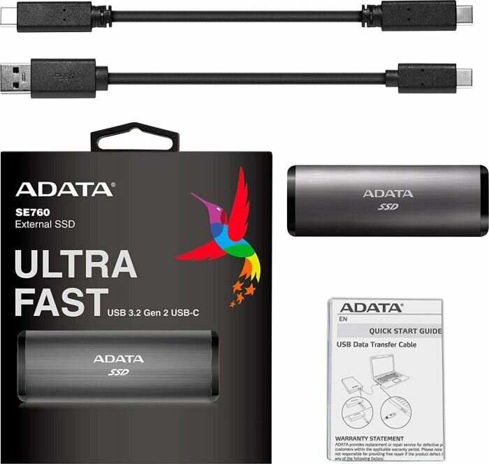 Adata ASE760-2TU32G2-CTI kaina ir informacija | Išoriniai kietieji diskai (SSD, HDD) | pigu.lt