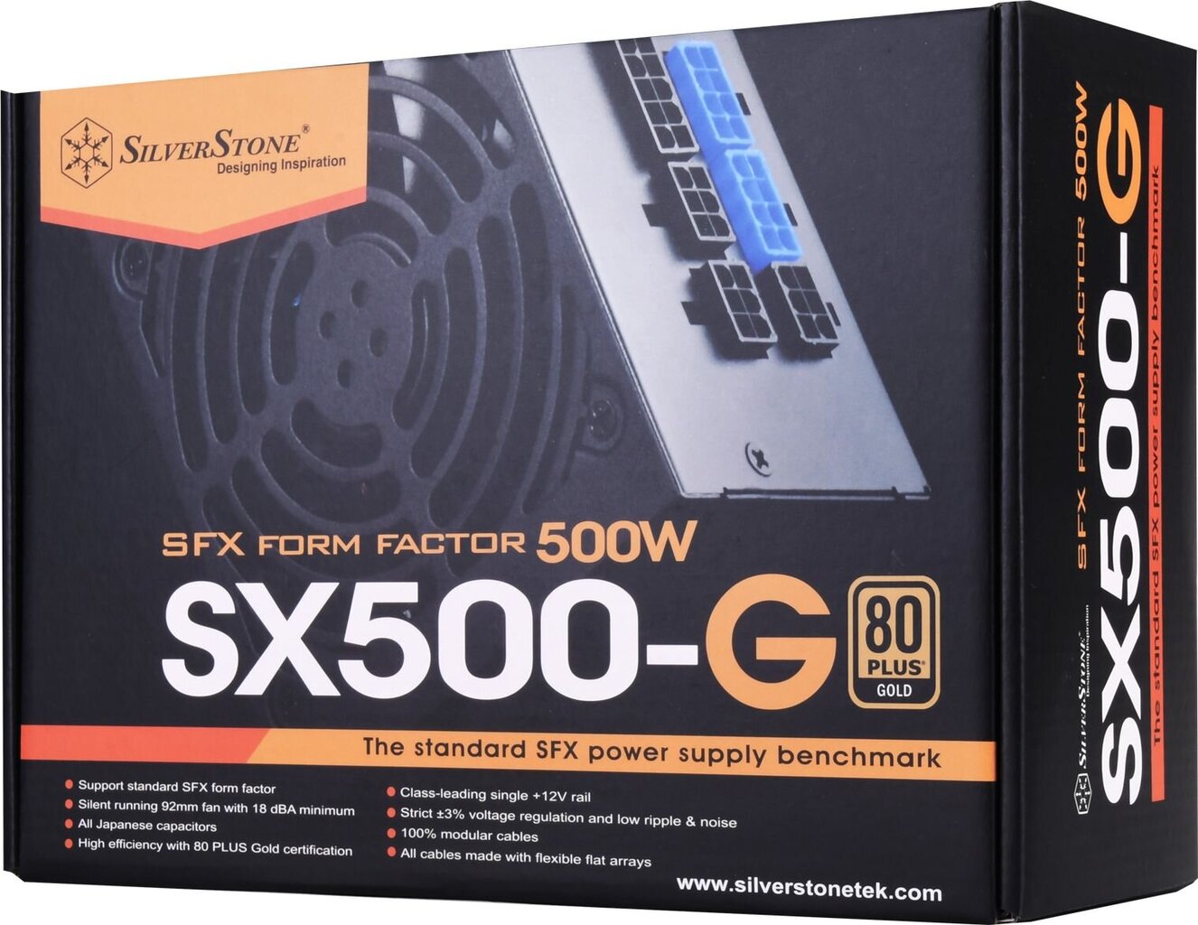 SilverStone SST-SX500-G V1.1 цена и информация | Maitinimo šaltiniai (PSU) | pigu.lt