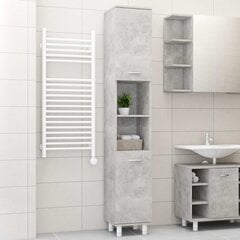 Vonios kambario spintelė, 30x30x179cm, pilka цена и информация | Шкафчики для ванной | pigu.lt