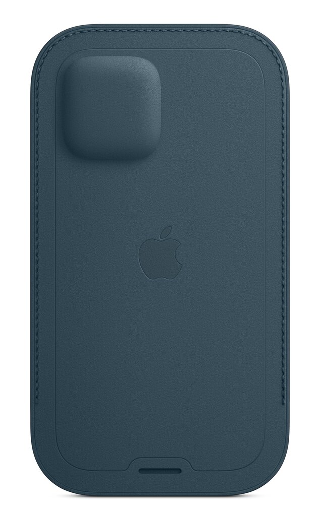 Apple iPhone 12 mini Leather Sleeve with MagSafe, Baltic Blue kaina ir informacija | Telefono dėklai | pigu.lt