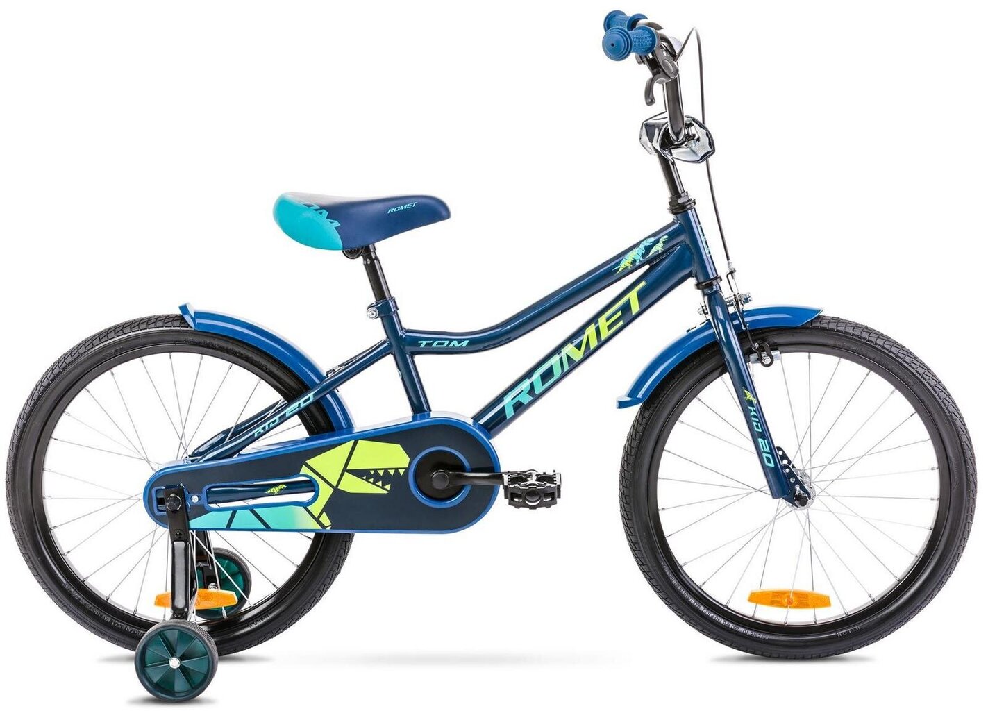 Vaikiškas dviratis Romet Tom 20" 2021, mėlynas/žalias kaina ir informacija | Dviračiai | pigu.lt