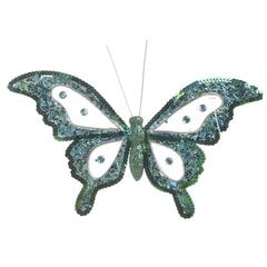 Prisegama Kalėdinė dekoracija Butterfly 24cm kaina ir informacija | Interjero detalės | pigu.lt