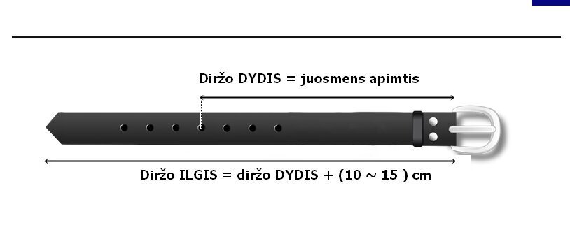 Odinis diržas moterims CezMar 8533 8530 цена и информация | Moteriški diržai | pigu.lt