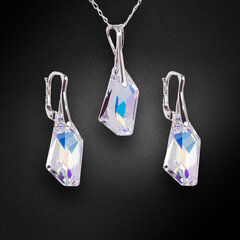Sidabrinis papuošalų rinkinys su Swarovski kristalais moterims DiamondSky Hyperborea Aurore Boreale kaina ir informacija | Papuošalų rinkiniai | pigu.lt