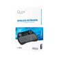 Belaidė klaviatūra Quer Mini Q5 Wireless Keyboard For PC / PS4 / XBOX / Smart TV / Android + TouchPad / Black (With Backlight) kaina ir informacija | Klaviatūros | pigu.lt