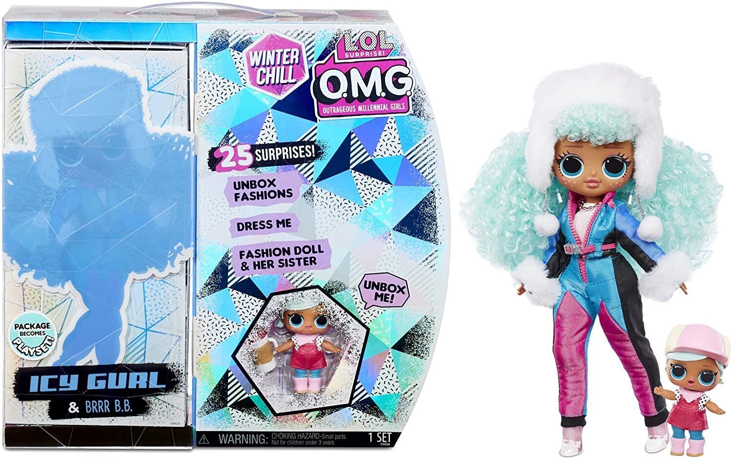 Lėlė L.O.L. Surprise! O.M.G. Winter Chill Icy Gurl цена и информация | Žaislai mergaitėms | pigu.lt