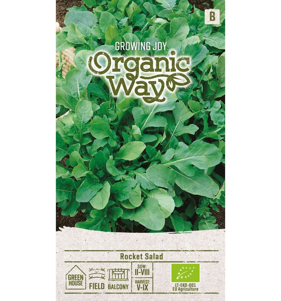 Gražgarstės sėjamosios Rucola Organic Way 2,0 g цена и информация | Prieskonių sėklos | pigu.lt