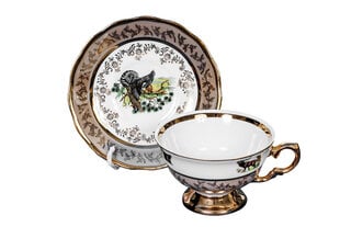 Чайный комплект Sterne Porcelan «Бежевая охота», 6 персон, 12 предметов цена и информация | Посуда, тарелки, обеденные сервизы | pigu.lt
