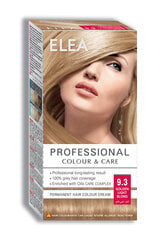 Стойкая крем-краска для волос Elea Professional Colour&Care 9.3 Golden light blond, 123 мл цена и информация | Краска для волос | pigu.lt