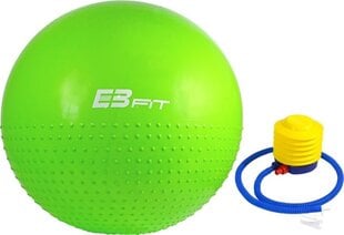 Gimnastikos kamuolys su pompa Eb Fit 65 cm, žalias kaina ir informacija | Gimnastikos kamuoliai | pigu.lt