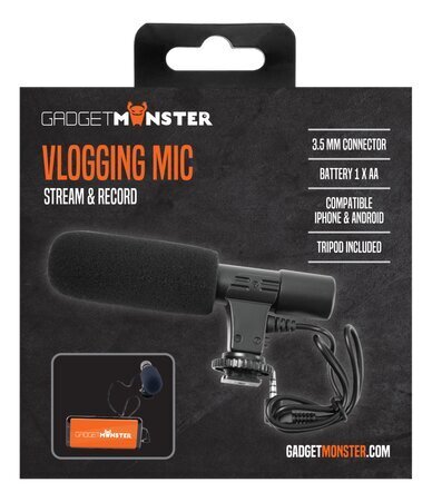 Laidinis mikrofonas GadgetMonster GDM-1025 kaina ir informacija | Mikrofonai | pigu.lt