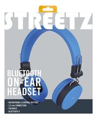 Streetz Foldable BT Blue цена и информация | Наушники | pigu.lt