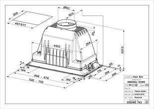 Faber Inka Plus HCS BK A70 kaina ir informacija | Gartraukiai | pigu.lt