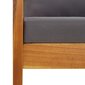 Sodo baldų komplektas su pagalvėmis, 4 dalių, rudas цена и информация | Lauko baldų komplektai | pigu.lt