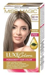 Стойкая краска для волос Miss Magic Luxe Colors 7.1 Ash blond, 93 мл цена и информация | Краска для волос | pigu.lt
