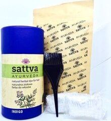 Краска для волос растительная Indigo Sattva Ayurveda, сине-черная, 150 г цена и информация | Краска для волос | pigu.lt