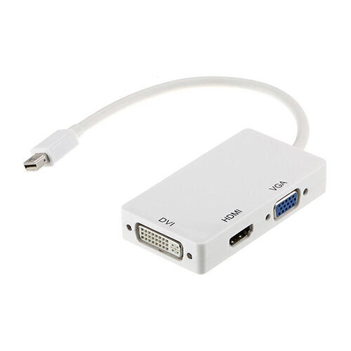 Adapteris mini DisplayPort į HDMI, DVI, VGA kaina ir informacija | Adapteriai, USB šakotuvai | pigu.lt