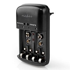 Зарядное устройство Nedis BACH07 1-4 AA/AAA 1-2 9V цена и информация | Зарядные устройства для элементов питания | pigu.lt