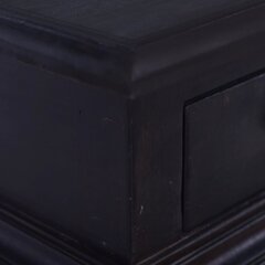 vidaXL Naktinis staliukas, juodos kavos, 35x30x60cm, raudonmedis цена и информация | Прикроватные тумбочки | pigu.lt