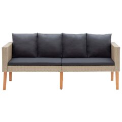 Dvivietė sodo sofa su pagalvėlėmis, ruda цена и информация |  Садовые стулья, кресла, пуфы | pigu.lt