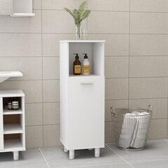 Vonios kambario spintelė, 30x30x95cm, balta цена и информация | Шкафчики для ванной | pigu.lt