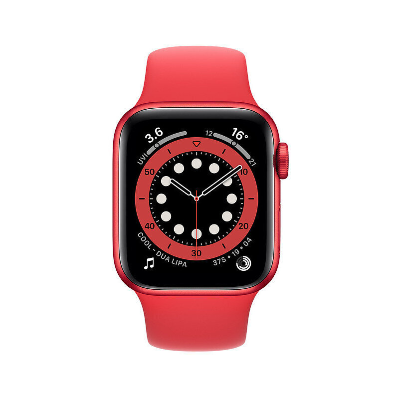 Apple Watch Series 6 40mm Red Aluminum/Red Sport Band kaina ir informacija | Išmanieji laikrodžiai (smartwatch) | pigu.lt