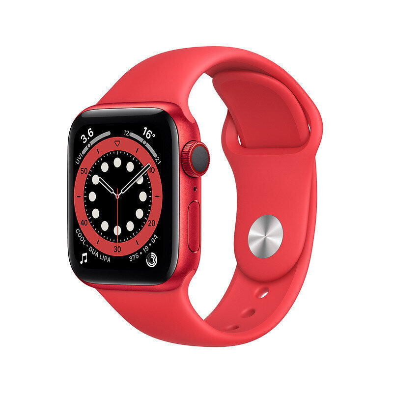 Apple Watch Series 6 GPS + Cellular, 40mm PRODUCT(RED) Aluminium Case with PRODUCT(RED) Sport Band kaina ir informacija | Išmanieji laikrodžiai (smartwatch) | pigu.lt