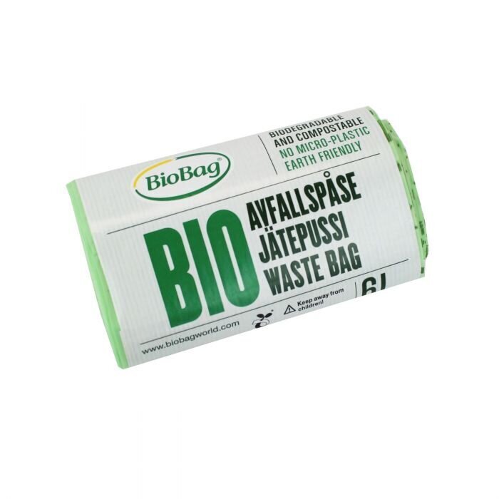 BioBag greitai ir 100% suyrantys maišeliai 6 L, 30 vnt. цена и информация | Šiukšlių maišai | pigu.lt