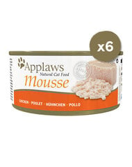 Applaws Cat Mousse для взрослых кошек с курицей, 6х70 гр цена и информация | Консервы для кошек | pigu.lt