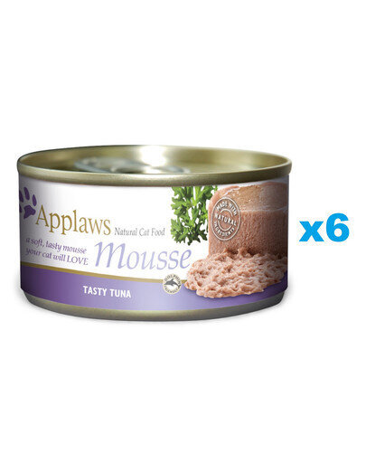 Applaws Cat Mousse suaugusioms katėms su tunu, 6x70 g цена и информация | Konservai katėms | pigu.lt